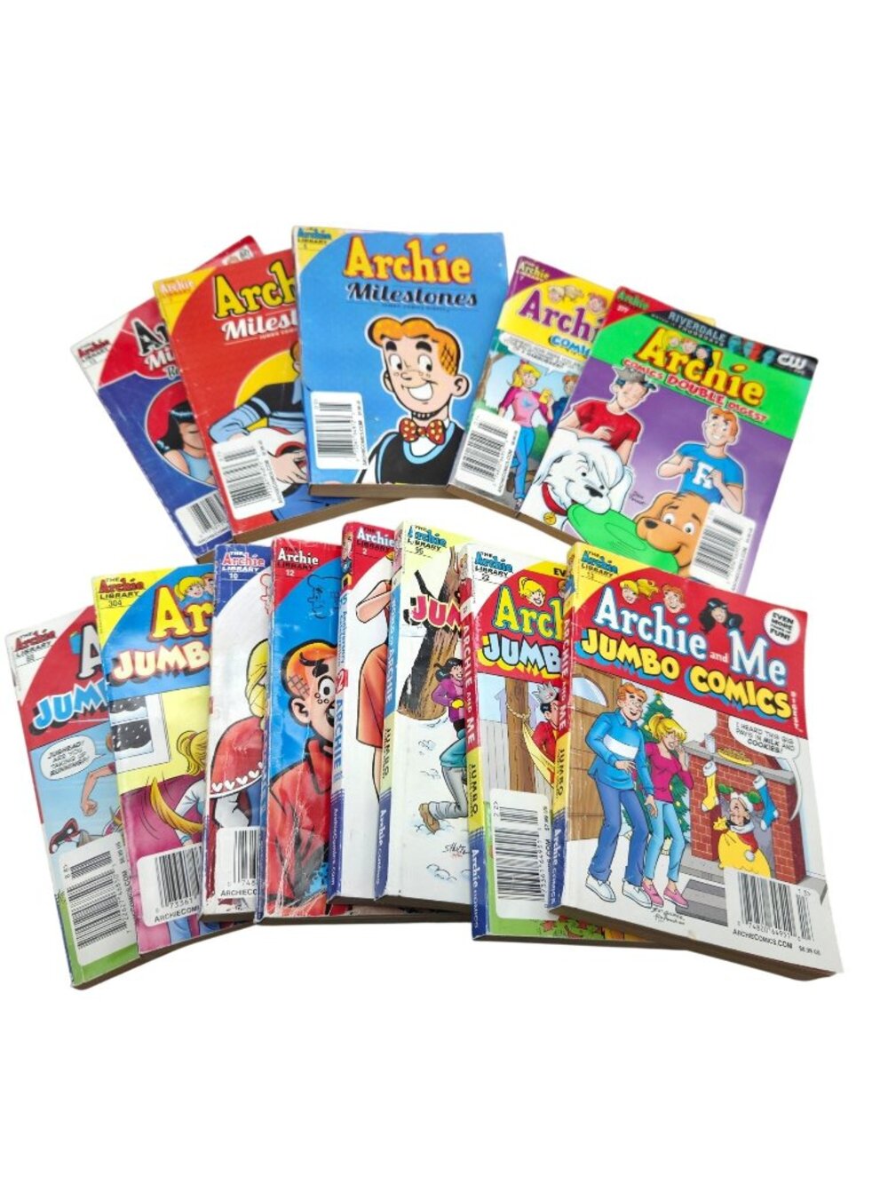 Archie Comics Jumbo Comics Digest Lot of 13 Milestones Riverdale Books